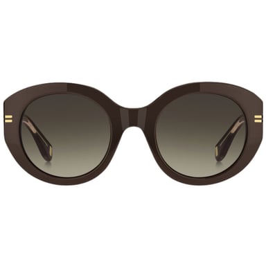 Gafas de sol Marc Jacobs con montura redonda y lentes degradadas marrones