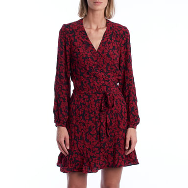 Vestido Corto Cruzado WKCP0424F para Mujer