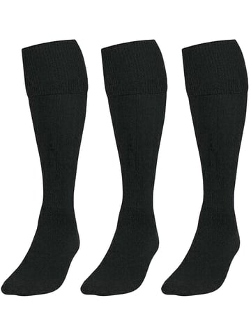 3 Pack Calcetines Fútbol Negro Niños