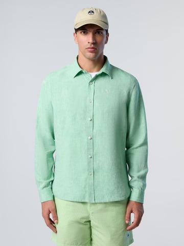 North Sails Shirt Linen with embroidered logo