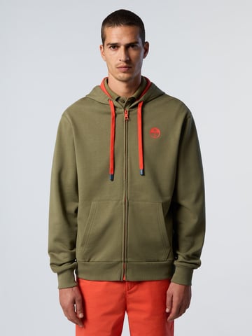 North Sails Hoodie Full-zip with logo patch