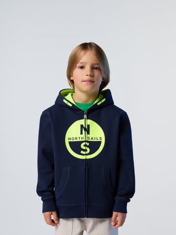 North Sails Hoodie Zipper with maxi logo