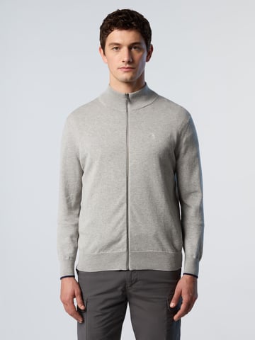 North Sails Sweater Full-zip with embroidered logo