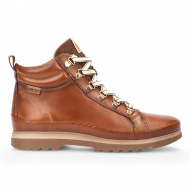 Botines Pikolinos de piel marrón brandy para mujer - Vigo
