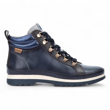 Botines Pikolinos de piel azul para mujer - Vigo