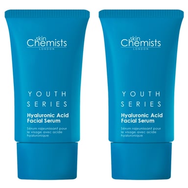 skinChemists Serie Juventud Suero Facial de Ácido Hialurónico 1.5% 30ml x 2 Paquete Dúo