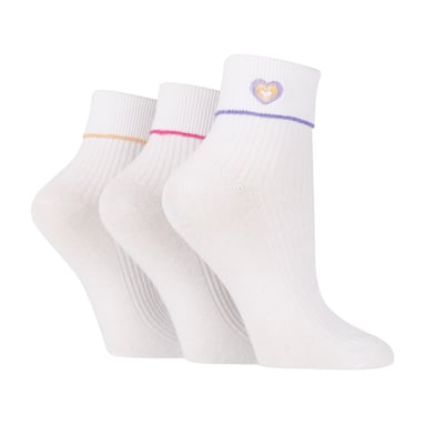 Paquete de 3 medias de lounge para mujeres con estilo, de ribete vuelto