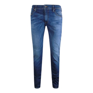 Pantalones Vaqueros Azules Con Insignia Marrón Diesel Thommer-x
