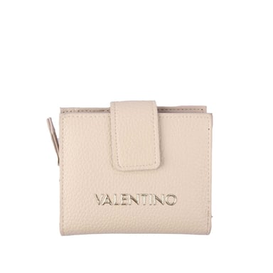 Cartera con cierre tipo zip Valentino Alexia en beige