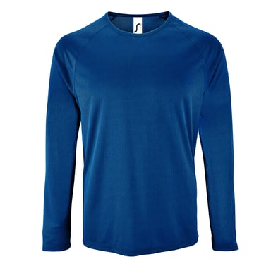 SOLS Mens Sporty Long Sleeve Performance T-Shirt (Royal Blue)
