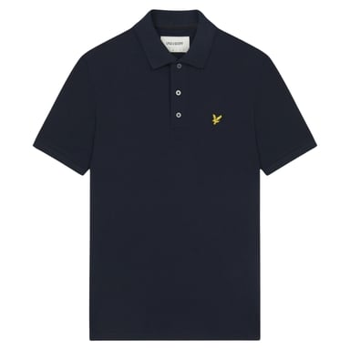 Polo azul marino oscuro con logo en el pecho de Lyle & Scott