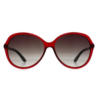 Seksy Oval Womens Transparent Burgundy Smoke Gradient N2809