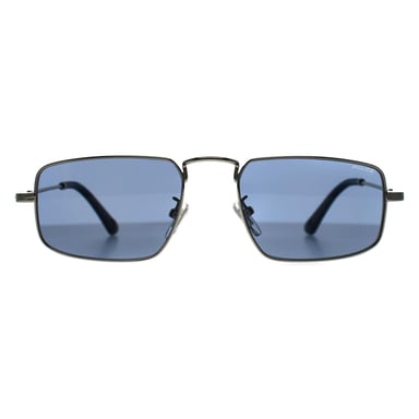 Police Cuadrado Mens Brillante Palladium Azul SPLN31 Origins Lite 19