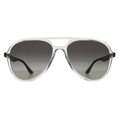 Ray-Ban Aviator Unisex Pulido Gris Transparente Gradiente RB4376