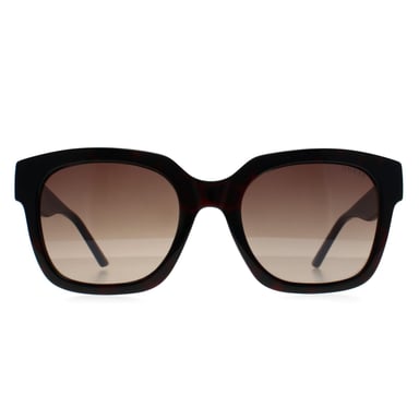 Guess Cuadrado Womens Habana Oscuro Marrón Gradiente GF6128