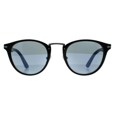 Persol Round Mens Negro Azul Claro PO3108S