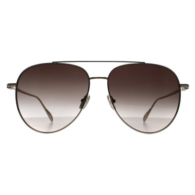Salvatore Ferragamo Aviator Hombre Oro Claro Marrón Gradiente SF308S