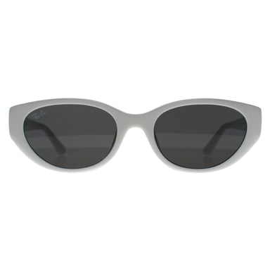 Ray-Ban Oval Womens Pulido Blanco Gris Oscuro RB4457D Bio Based