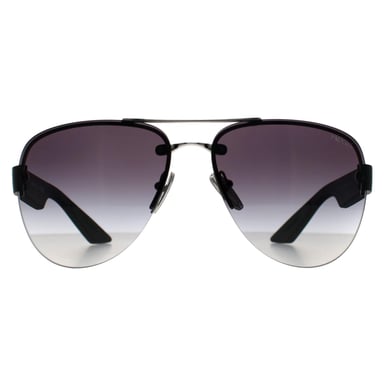 Prada Sport Aviator Hombre Plata Gris Gradiente PS55YS