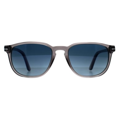 Persol Square Mens Transparent Grey Blue Gradient Polarized PO3019S