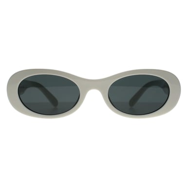 Miu Miu Oval Womens Blanco Marfil Gris Oscuro MU06ZS