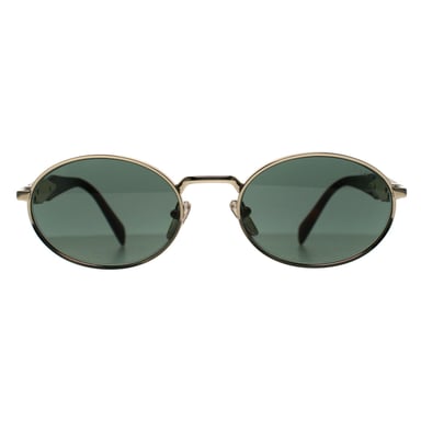 Prada Oval Womens Oro Pálido Verde Oscuro PR65ZS
