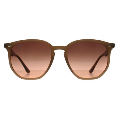 Ray-Ban Redondas Unisex Pulidas Tórtola Rosa Gradiente Gris RB4306