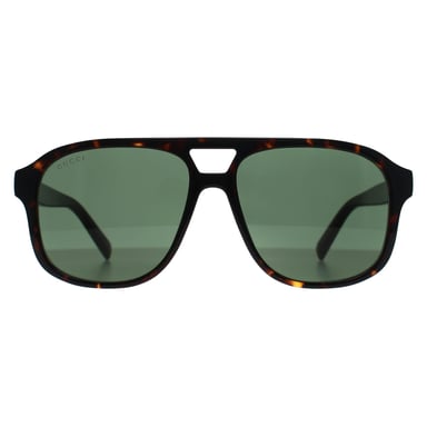 Gucci Aviator Hombre Oscuro Habana Verde GG1856S