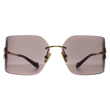 Miu Miu Rimless Womens Gold Light Purple Brown MU54YS