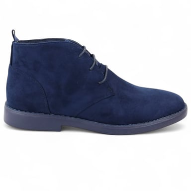 Botas chukka de ante estilo desértico de primera calidad para hombre en color azul marino