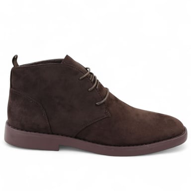 Botas chukka de ante marrón premium estilo desierto para hombre