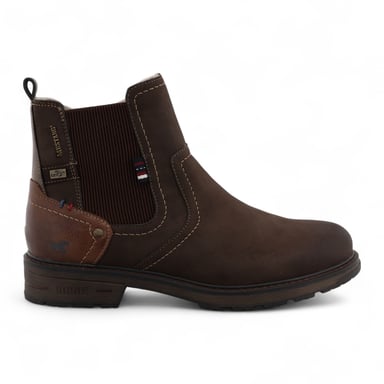 Botines Chelsea Mustang resistentes al agua en marrón mokka para hombre