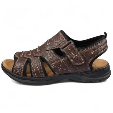 Sandalias informales ligeras con punta abierta para hombre en color azul marino