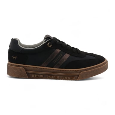 Zapatillas deportivas negras con plataforma Mustang para mujer