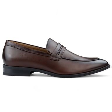 Mocasines marrones sin cordones para hombre, zapatos elegantes con forro de cuero