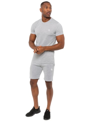 Enzo | Conjunto de camiseta y pantalón corto de forro polar para hombre