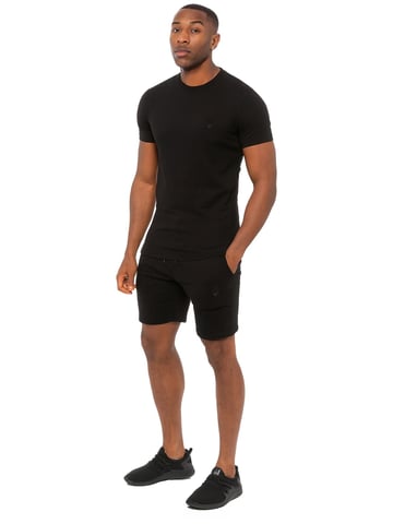 Enzo | Conjunto de camiseta y pantalón corto de forro polar para hombre