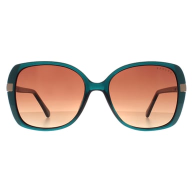 Radley Butterfly Womens Gloss Verde Cristal y Teal Marrón Gradiente Morwenna