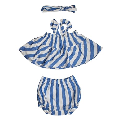 Conjunto de 3 Piezas Blusa, Bloomers y Diadema 869430 para Bebé Niña