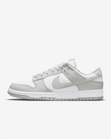 Nike Dunk Low Retro Trainers White/Grey Fog