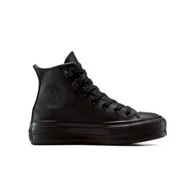 ZAP.MODA SRA WOMEN'S CONVERSE CHUCK TAYLOR ALL STAR LIFT PLATFORM LEATHER NEGRO