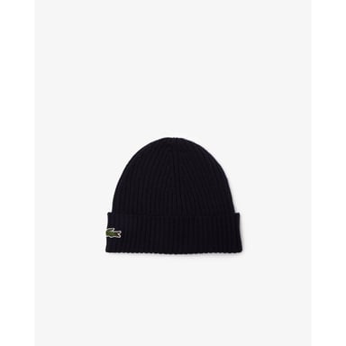 Lacoste Mens Ribbed Beanie