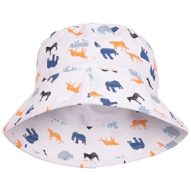 Trespass Childrens/Kids Zebdee Safari Animals Bucket Hat (White)