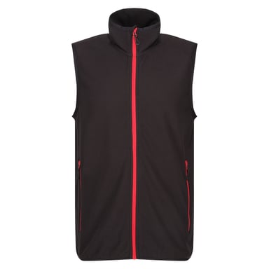Regatta Mens Navigate Fleece Gilet (Black/Classic Red)