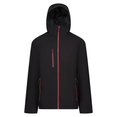 Regatta Mens Navigate Insulated Waterproof Jacket (Black/Classic Red)