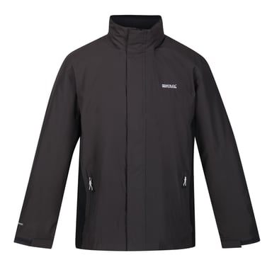 Regatta Great Outdoors Mens Outdoor Classic Matt Hooded Waterproof Jacket (Ash/Black)