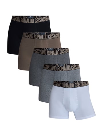 CR7 Cristiano Ronaldo Sres Beber Bolsa de viaje y estiramiento de algodón 5-Pack Calzoncillos, Ropa interior, Bóxers