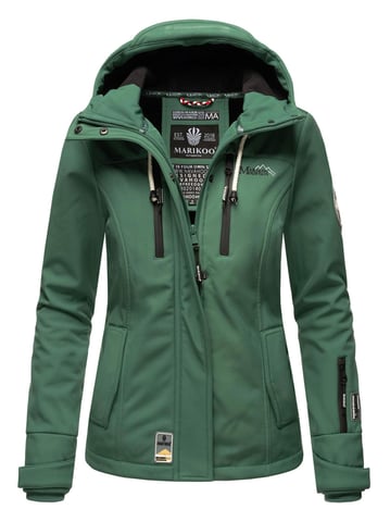 Marikoo chaqueta softshell mujer – Kleine Zicke cálida con capucha y forro polar