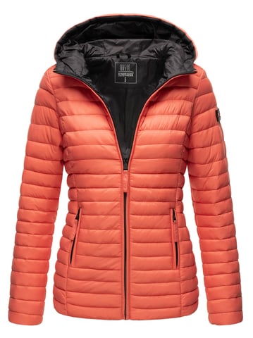 Marikoo chaqueta acolchada mujer – Asraa ligera con capucha y forro en contraste