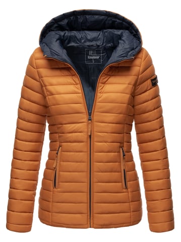 Marikoo chaqueta acolchada mujer – Asraa ligera con capucha y forro en contraste